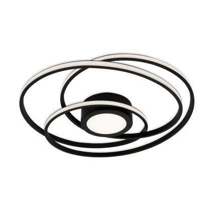 Marco Led  Metal Aros Negro Ø 56 Cm