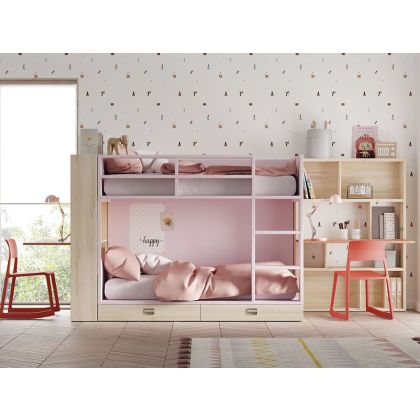 Litera Flat 2 Cajones 90 x190