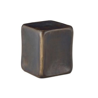 Antique Brass Metal Stool, 35 cm