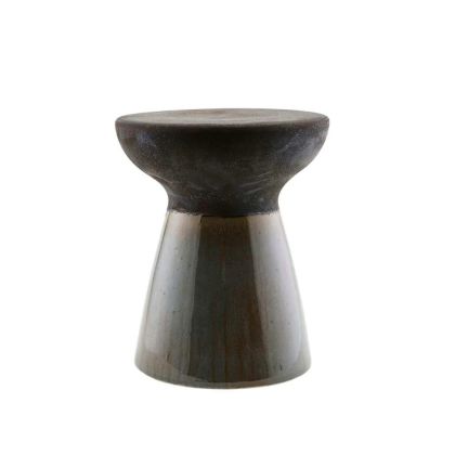 Pablo Green Brown Ceramic Stool, 36 Ø