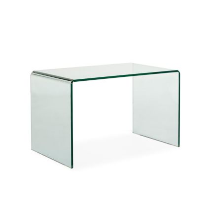 Mesa de despacho moderna en cristal transparente. Mesa de despacho moderna en cristal transparente.