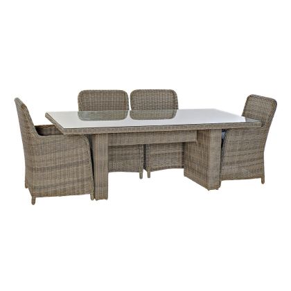 Set Mesa Comedor Sillones Étnico-Tropical