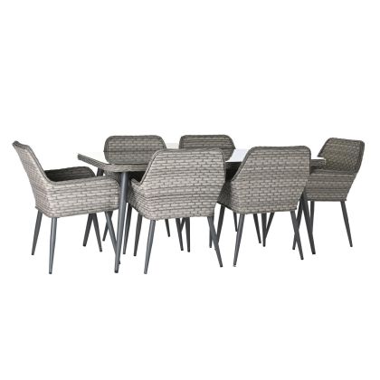 Set Mesa Comedor Sillones Estilo Étnico