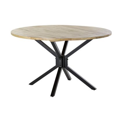 Mesa comedor redonda industrial  mango metal, 127 Cm