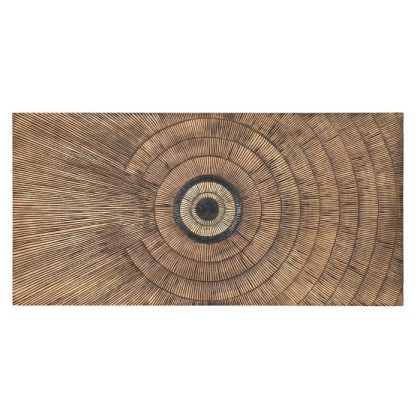 Cabezal Madera círculos oro