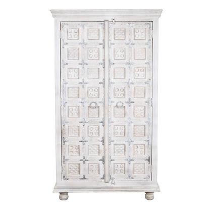 Armario Mango Envejecido 100X40X180 Blanco Armario Mango Envejecido 100X40X180 Blanco