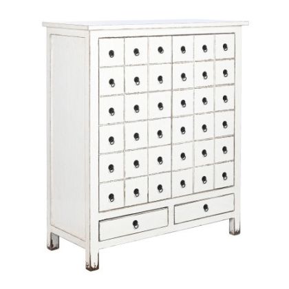 Armario Madera Olmo Lacado Blanco, 102X42X120 Cm