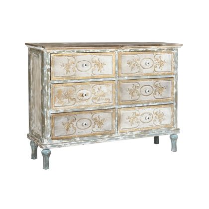 Cómoda Madera Blanqueada, 141 Cm