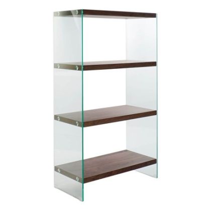 Estantería Nogal Cristal 80X40X150 Cm