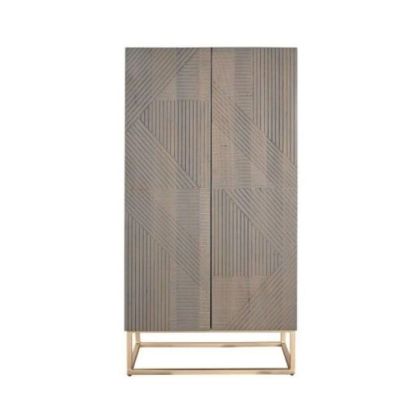 Armario Madera Jamun Gris Oscuro, 140 Cm