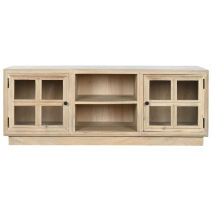 Mueble TV Acristalado Madera Mango