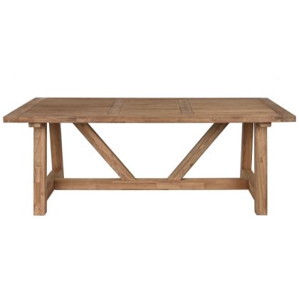 Mesa de Comedor en Madera de Teca Natural.