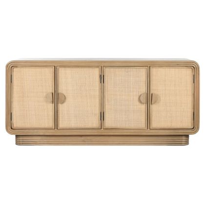 Aparador Madera Ratán 180X45X80 Natural