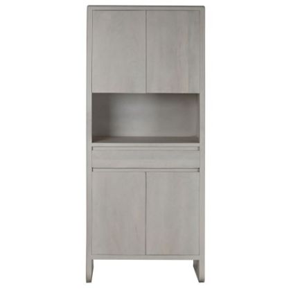 Armario Madera Beige 4 Puertas 1 Cajón, 195 Cm