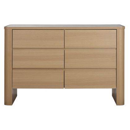 Light Grey Natural Travertine Marble Chest of Drawers, 120 Cm
