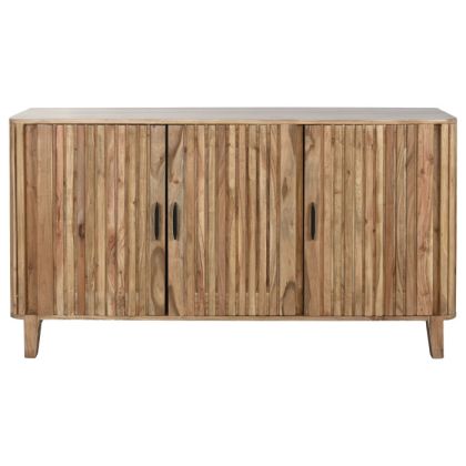 Aparador buffet 3 puertas nórdico en madera de acacia.