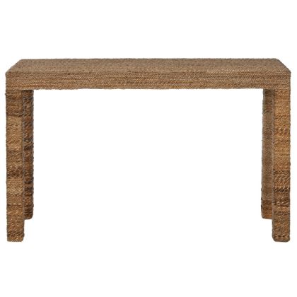 Banana Fiber Teak Wood Console 122X36X76 Cm
