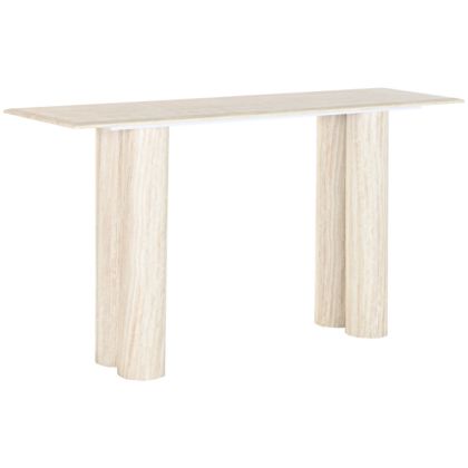 Consola mesa Thatcher rectangular granito beige