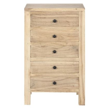 Mindi Wood Tallboy 45X35X75 Cm