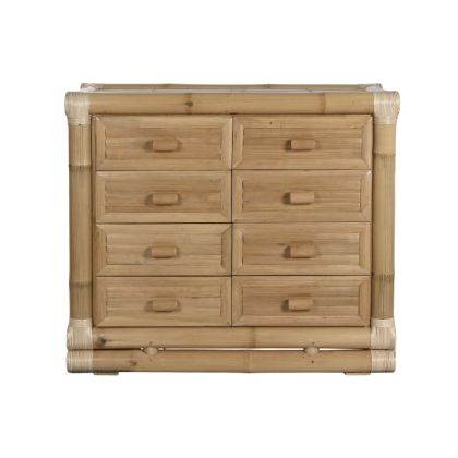 Bamboo Rattan Chest of Drawers 112X50X95 Cm