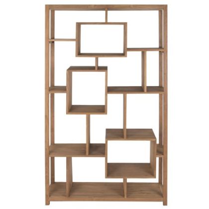 Estantería Madera Teca Reciclada, 120X40X210 Cm