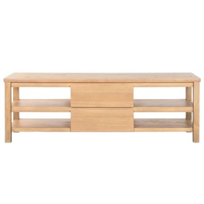 Mueble TV 2 Cajones Madera Pino 150X45X50 Cm