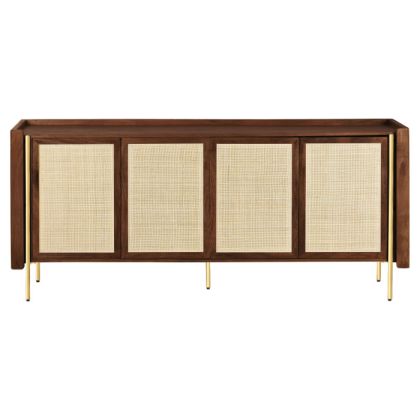 Aparador Fibra Sintética Madera Mango, 180X40X80 Cm
