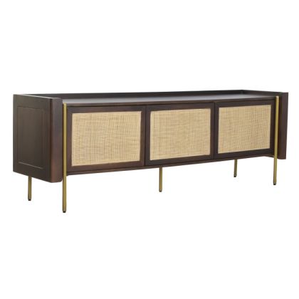 Synthetic Fiber Mango Wood TV Unit 160X40X55
