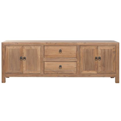 Natural Recycled Wood TV Cabinet, 160 cm