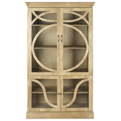 Mango Wood Showcase 120X50X205 Natural