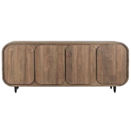 Aparador Madera Teca Reciclada 200X45X80 4 Puertas