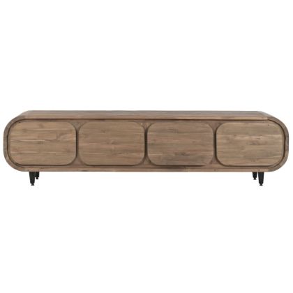 Recycled Teak Wood TV Stand 200X45X50 4 Doors