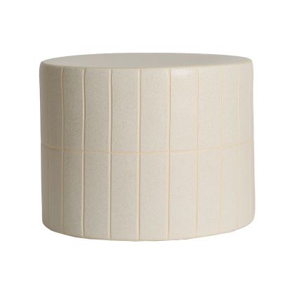 Mesa Auxiliar Chewy Cerámica Beige Mate, 42 Cm