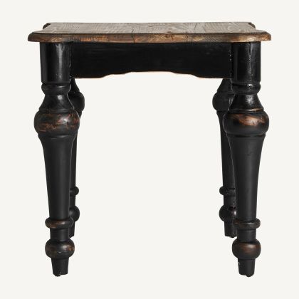 Mesa auxiliar zenica étnica negro natural