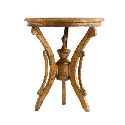 Mesa auxiliar Madera tropical Dorado, Yirli 