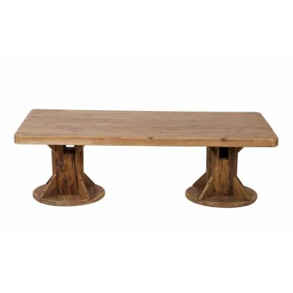 Mesa centro BACOLOD rectangular madera natural