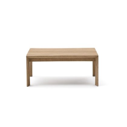 Mesa Centro Madera Maciza Acacia Acabado Claro, 82'5 Cm