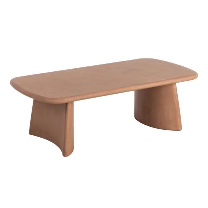 Mesa Centro Microcemento Color Terracota, 120 X 60 X 38'50 Cm