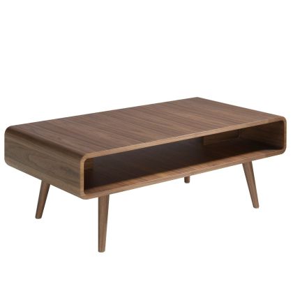 Mesa Centro Moderna Rectangular Nogal, 120 Cm