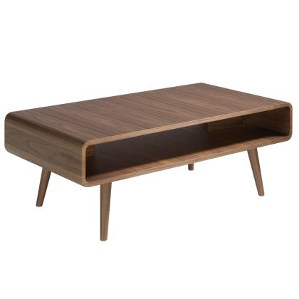 Mesa Centro Moderna Rectangular Nogal, 120 Cm