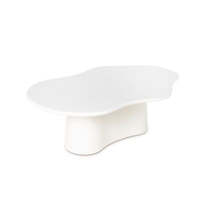Mesa centro diseño moderno en acabado cemento de madera de mango.