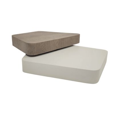 Mesa Centro Sobre Giratorio Arena Fresno Lavado, 120 Cm