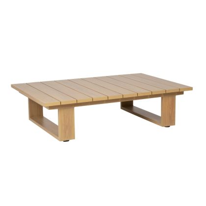 Mesa Centro Rectangular Metal Marrón, 125 Cm