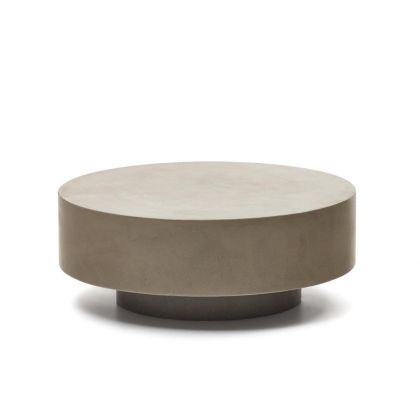 Mesa Centro Redonda Garbet Estilo Nórdico-Moderno, 80 Cm