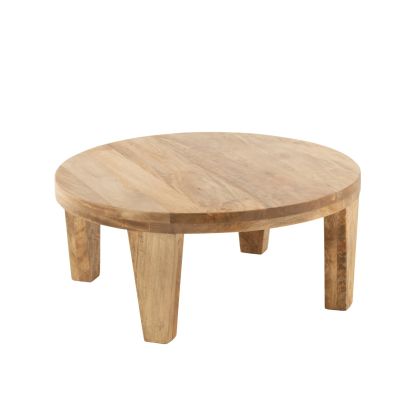Mesa Centro Redonda Madera, Ø80 Cm