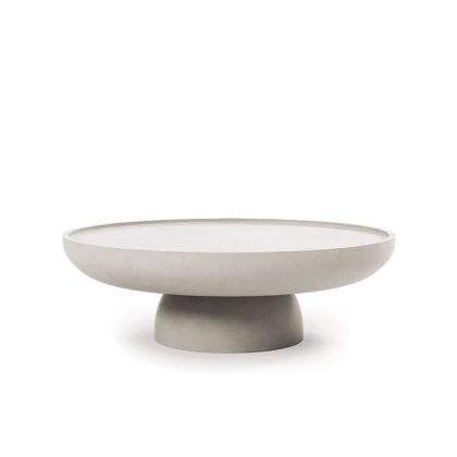 Mesa Centro Redonda Microcemento, Ø111 Cm