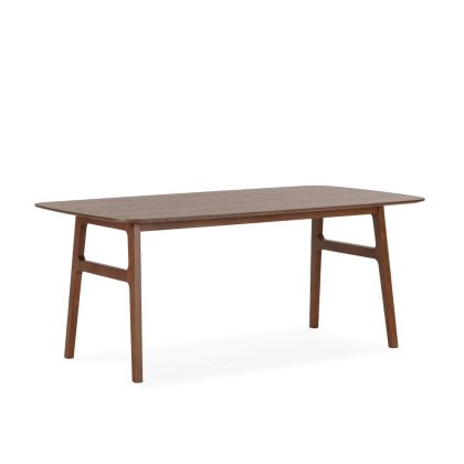 Mesa de comedor en madera de fresno y madera de haya nogal 180 cm