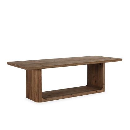 Mesa Comedor 240x100x76 Madera de Pino Recuperado -- Natural Envejecido