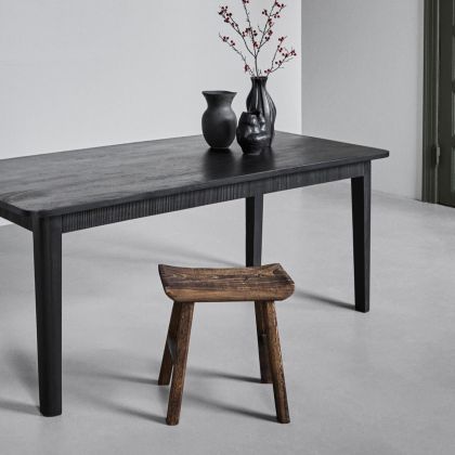 Mesa de comedor en madera de mango negro 200 cm