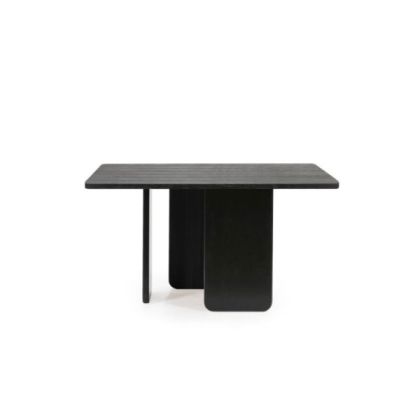 Mesa Comedor ARQ Cuadrada Madera Negro, 137 Cm